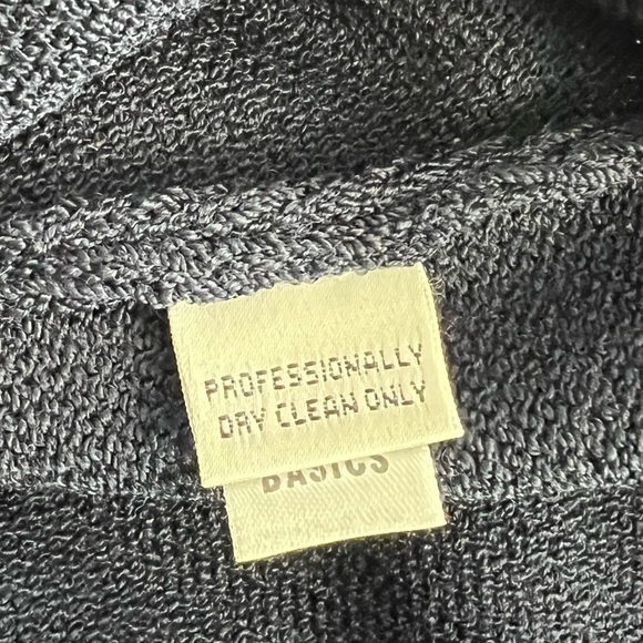 St John Basics Wool Knit Wide Leg Pants Navy Size 8 NEW - Picture 8 of 12